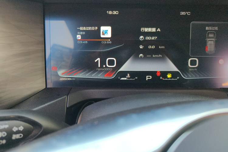 Used Tank 300 2022 2.0T Border Limited Edition Odometer Close Up