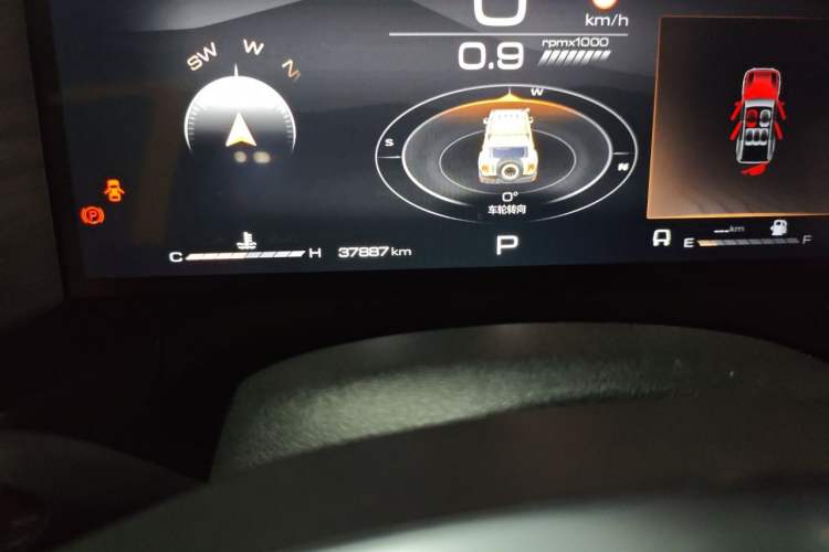 Used Tank 300 2022 2.0T Border Limited Edition Odometer Close Up