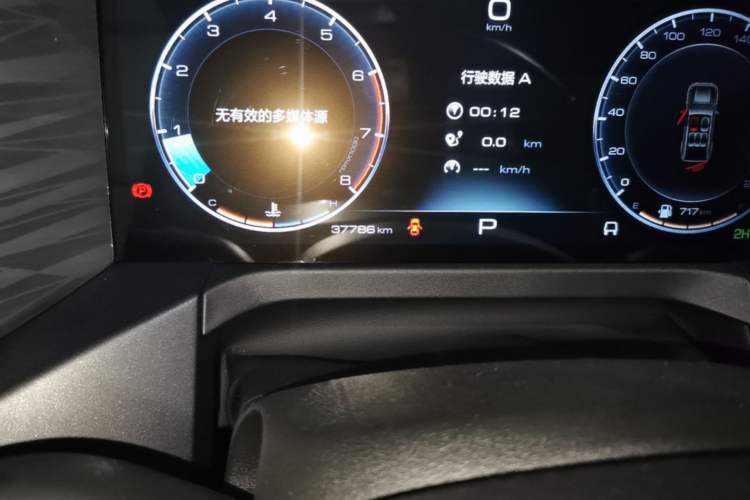 Used Tank 300 2022 2.0T Border Limited Edition Odometer Close Up