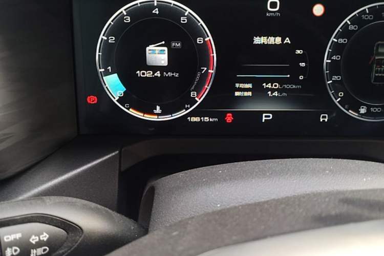 Used Tank 300 2023 City Edition 2.0T—Stylish as Ever Odometer Close Up