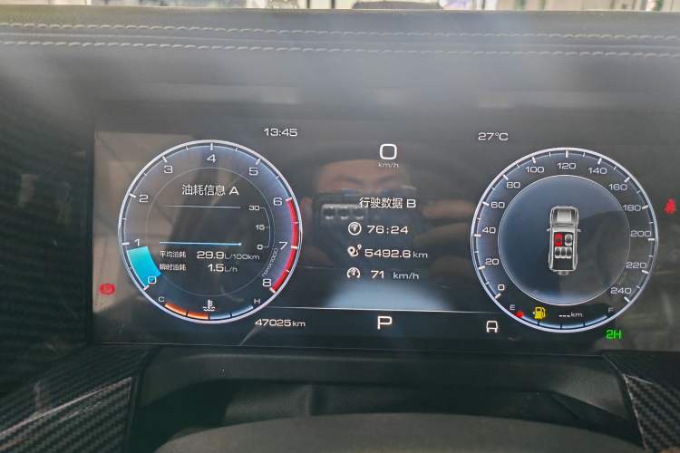 Used Tank 300 2023 Off-Road Edition 2.0T Conqueror Odometer Close Up