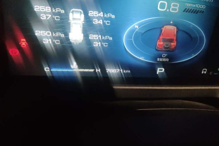 Used Tank 300 2023 City Edition 2.0T—Stylish as Ever Odometer Close Up