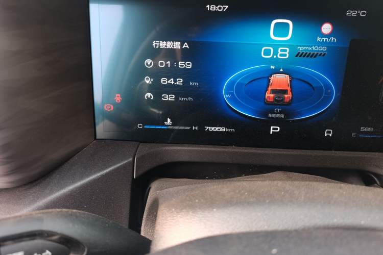 Used Tank 300 2023 City Edition 2.0T—Stylish as Ever Odometer Close Up