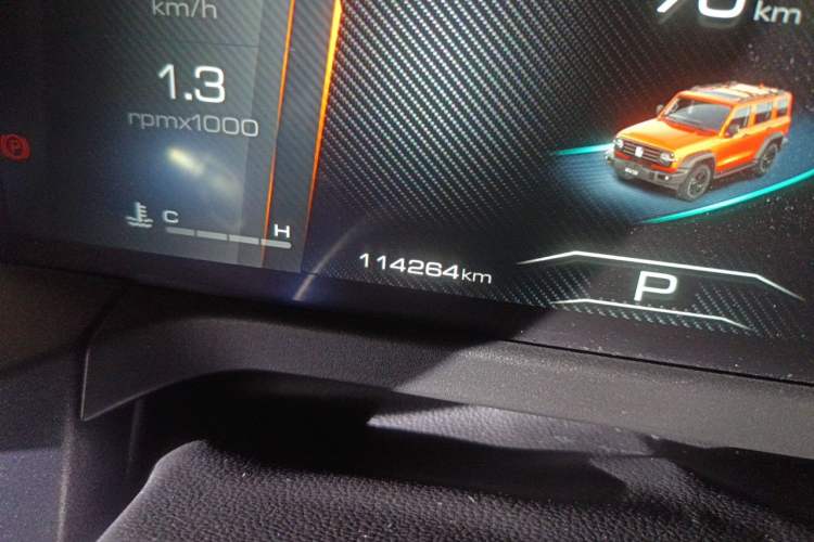 Used Tank 300 2023 Off-Road Edition 2.0T Challenger Odometer Close Up
