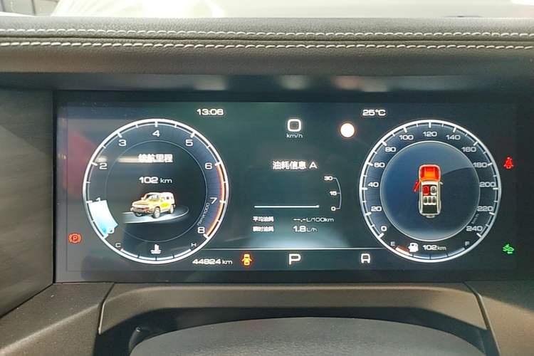 Used Tank 300 2023 City Edition 2.0T—Stylish as Ever Instrument Cluster