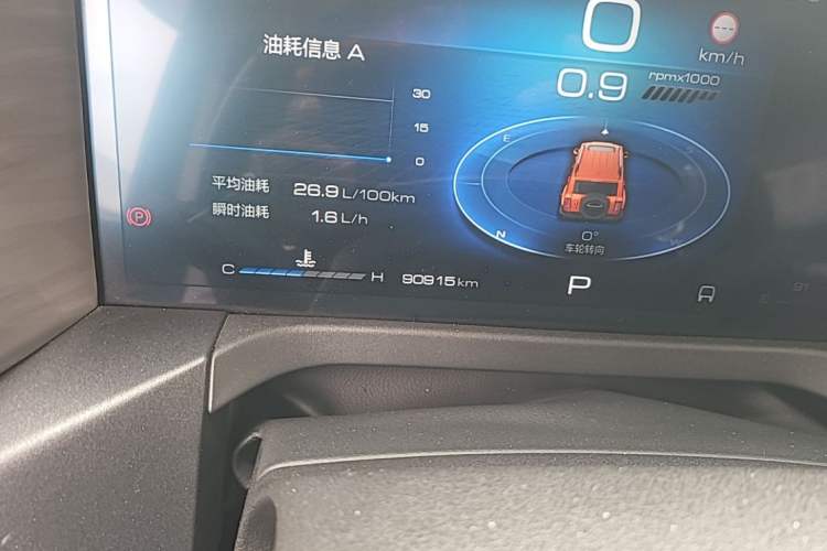 Used Tank 300 2023 Off-Road Edition 2.0T Challenger Odometer Close Up