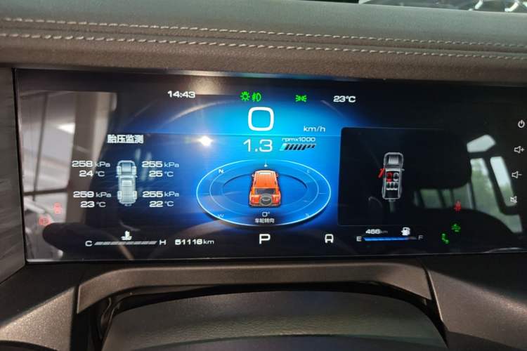 Used Tank 300 2023 City Edition 2.0T—Stylish as Ever Instrument Cluster