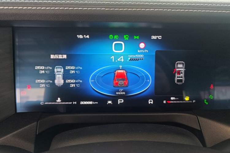 Used Tank 300 2023 City Edition 2.0T—Stylish as Ever Instrument Cluster
