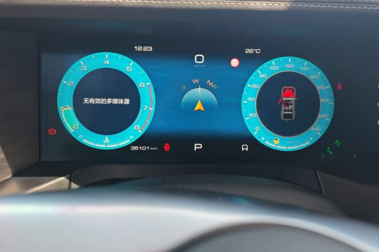 Used Tank 300 2023 City Edition 2.0T—Stylish as Ever Instrument Cluster