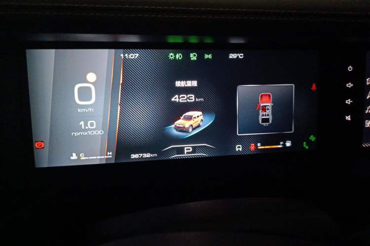 Used Tank 300 2023 City Edition 2.0T—Stylish as Ever Instrument Cluster