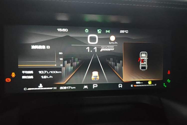 Used Tank 300 2023 City Edition 2.0T—Stylish as Ever Instrument Cluster