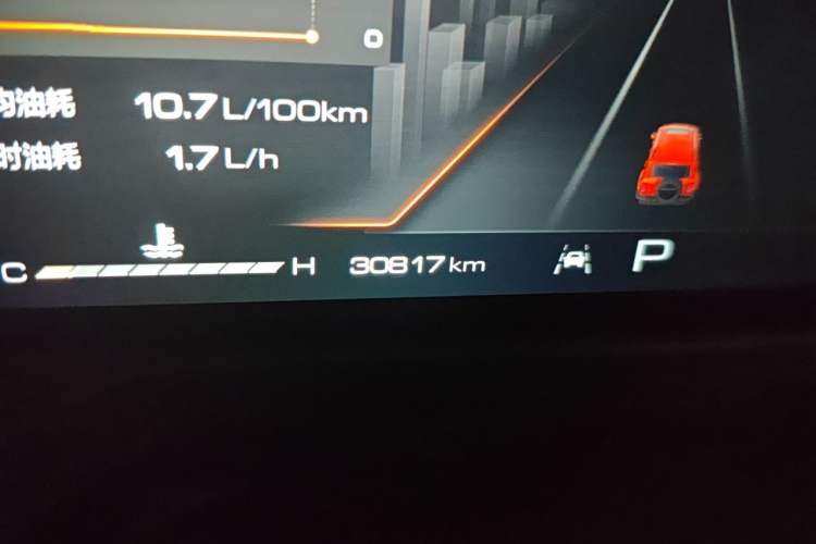 Used Tank 300 2023 City Edition 2.0T—Stylish as Ever Odometer Close Up