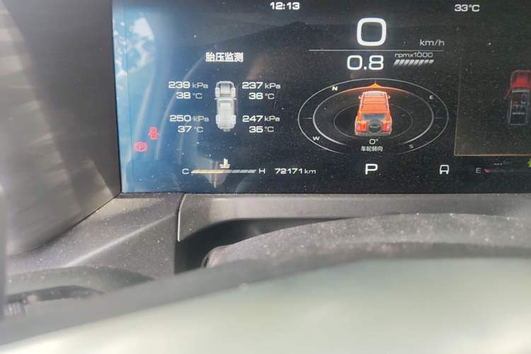 Used Tank 300 2023 2.0T Iron Rider 02 Odometer Close Up