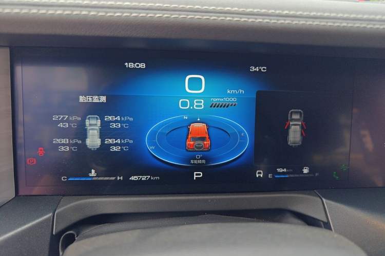 Used Tank 300 2023 City Edition 2.0T—Stylish as Ever Instrument Cluster