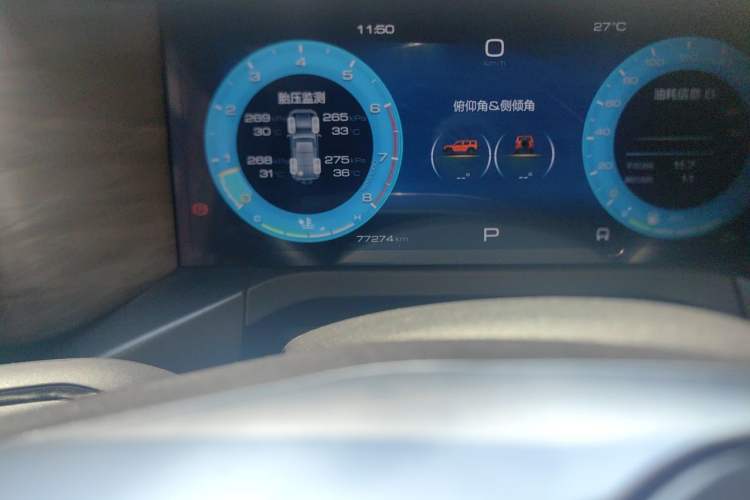 Used Tank 300 2024 2.0T Conqueror Odometer Close Up