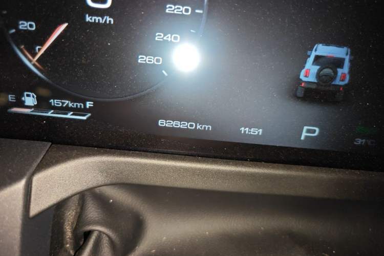 Used Tank 300 2024 2.0T Crosser Odometer Close Up