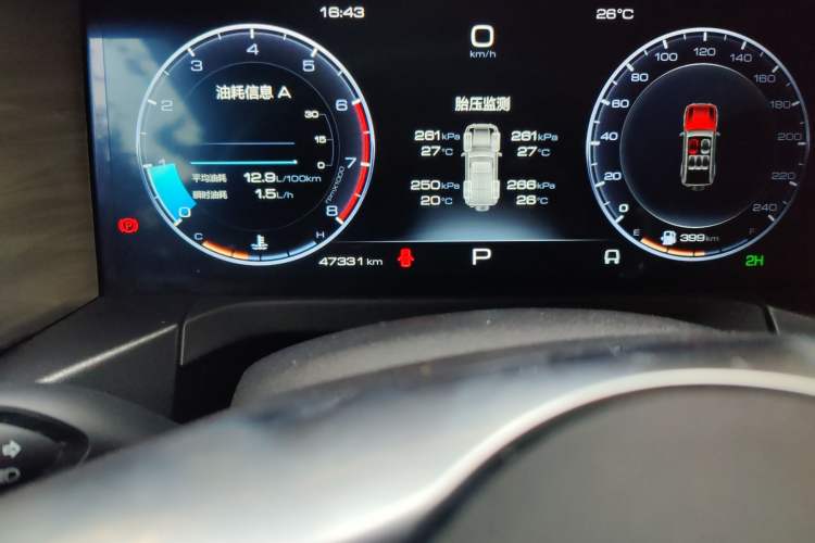 Used Tank 300 2024 2.0T Conqueror Odometer Close Up