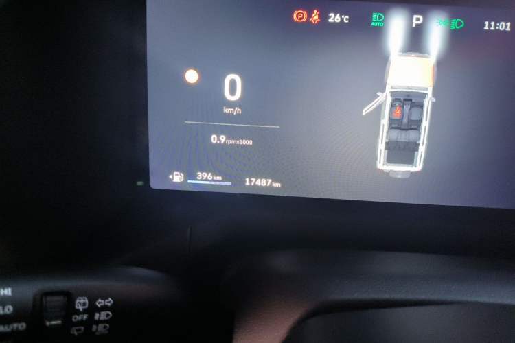 Used Tank 300 2025 2.4T Diesel Version Odometer Close Up