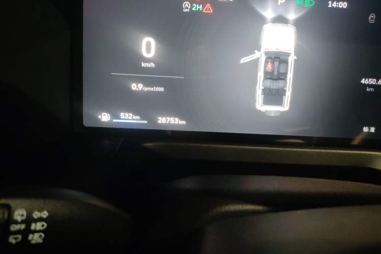 Used Tank 300 2025 2.4T Diesel Version Odometer Close Up