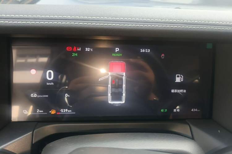 Used Tank 300 New Energy 2025 Model, Hi4-T 36.7kWh Instrument Cluster