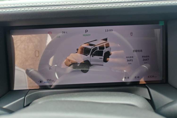 Used Tank 300 New Energy 2025 Model, Hi4-T 36.7kWh Instrument Cluster