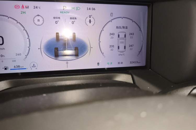 Used Tank 300 New Energy 2025 Hi4-T Odometer Close Up