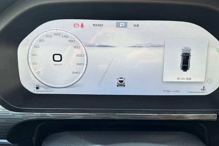 Used Tank 400 2025 2.4T Diesel Version Odometer Close Up