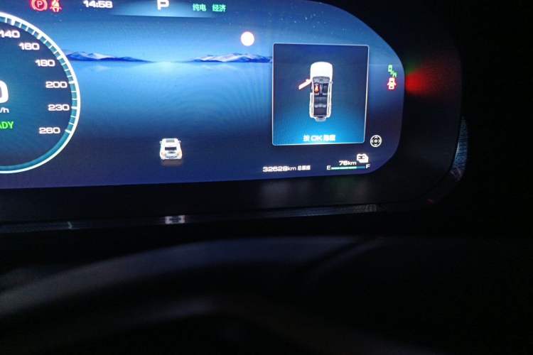 Used Tank 400 New Energy 2023 Hi4-T Super Edition Odometer Close Up