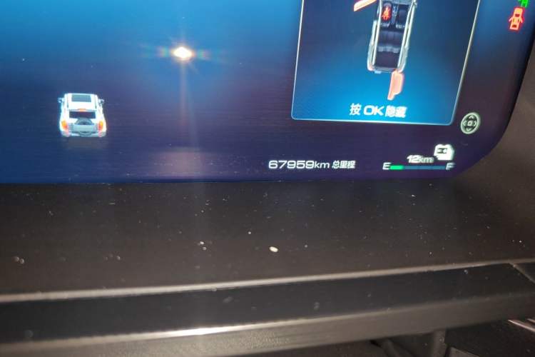 Used Tank 400 New Energy 2023 Hi4-T Super Edition Odometer Close Up