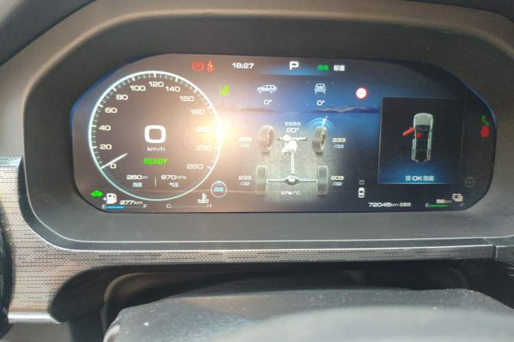 Used Tank 400 New Energy 2023 Hi4-T Super Edition Odometer Close Up