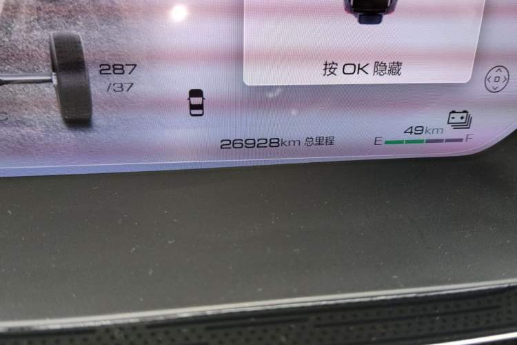 Used Tank 400 New Energy 2024 Hi4-T City Edition Odometer Close Up