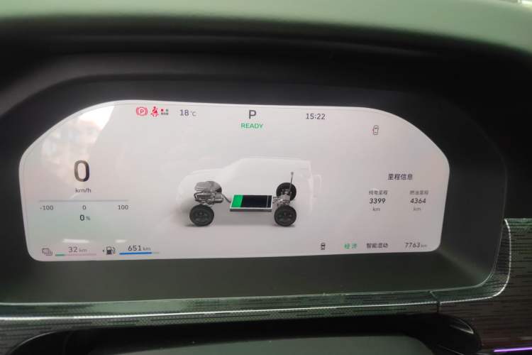 Used Tank 400 New Energy 2026 Model—Hi4-Z Smart Enjoyment Version Instrument Cluster