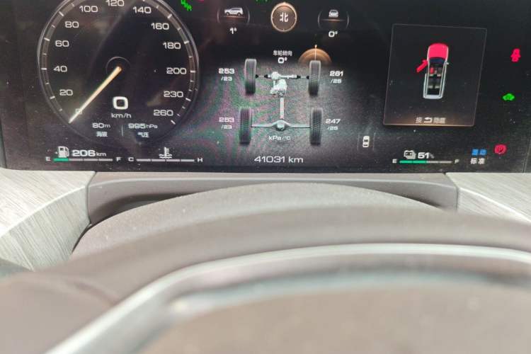 Used Tank 500 New Energy 2023 Hi4-T Odometer Close Up