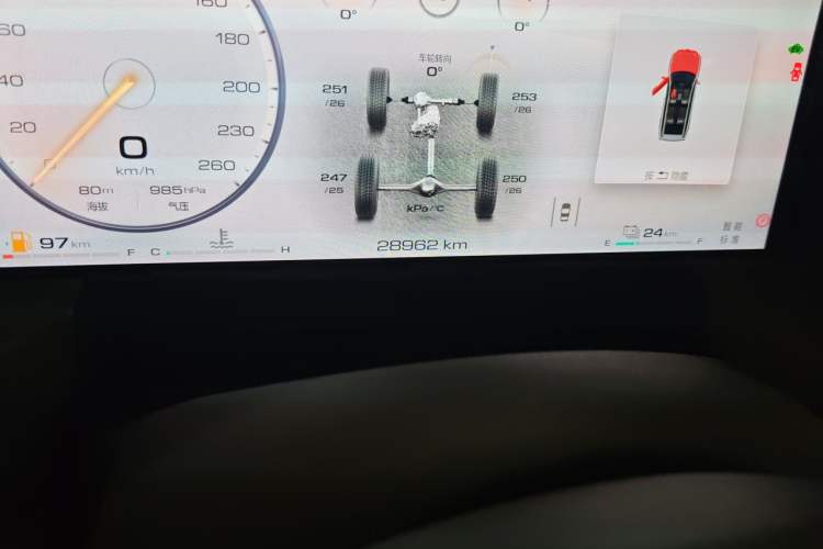 Used Tank 500 New Energy 2023 Hi4-T Odometer Close Up