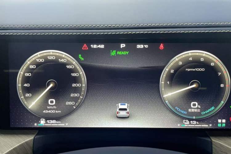 Used Tank 500 New Energy 2023 Hi4-T Odometer Close Up