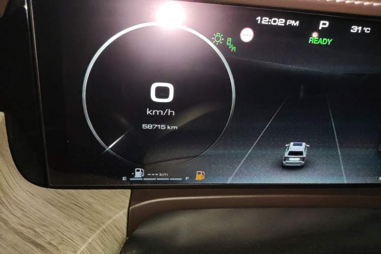 Used Tank 500 New Energy 2023 Hi4-T Odometer Close Up