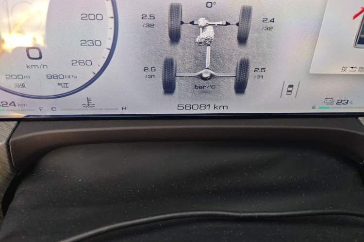 Used Tank 500 New Energy 2023 Hi4-T Odometer Close Up