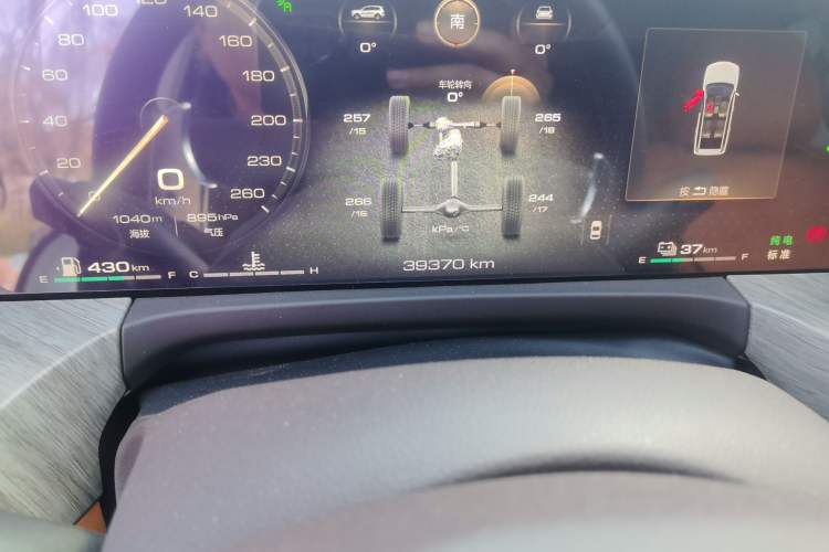 Used Tank 500 New Energy 2023 Hi4-T Odometer Close Up