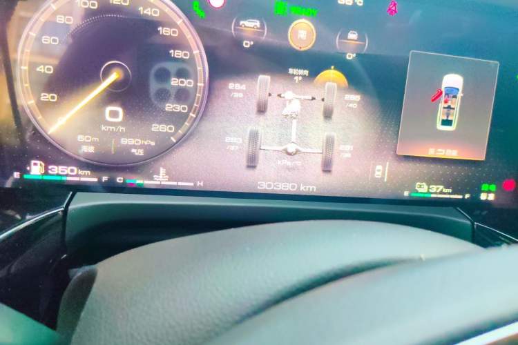 Used Tank 500 New Energy 2023 Hi4-T Odometer Close Up