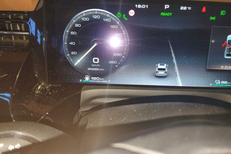 Used Tank 500 New Energy 2023 Hi4-T Odometer Close Up