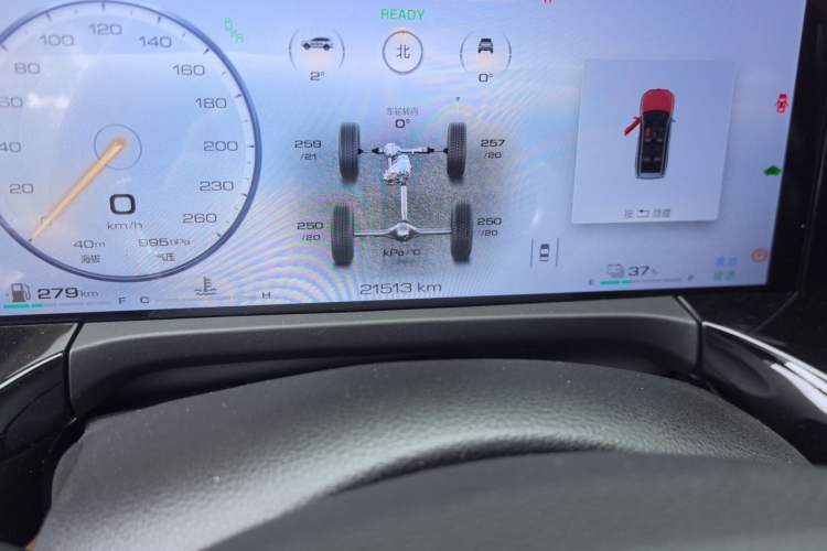 Used Tank 500 New Energy 2024 Hi4-T Odometer Close Up