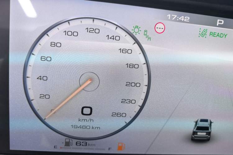 Used Tank 500 New Energy 2024 Hi4-T Odometer Close Up
