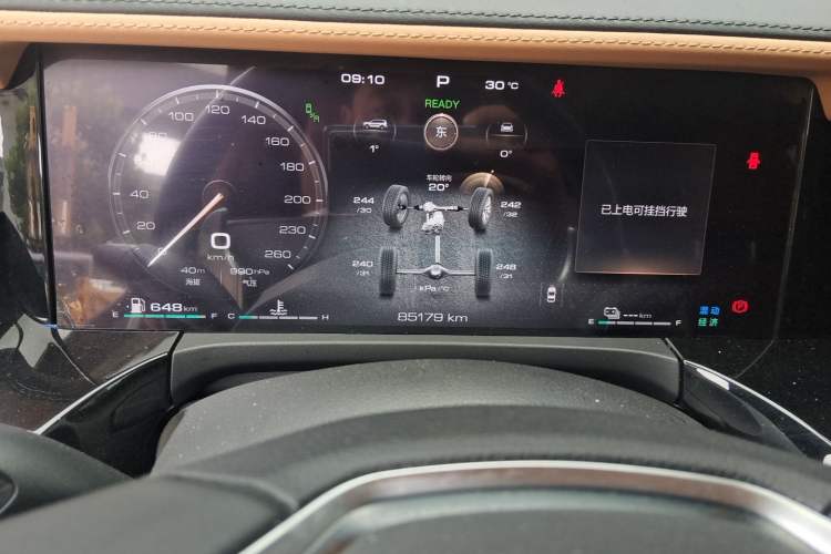 Used Tank 500 New Energy 2024 Hi4-T Odometer Close Up