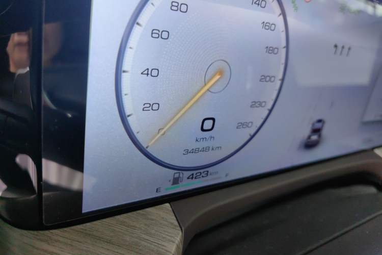 Used Tank 500 New Energy 2024 Hi4-T Odometer Close Up