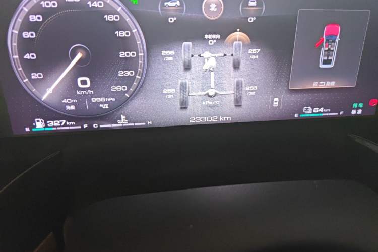 Used Tank 500 New Energy 2024 Hi4-T Odometer Close Up