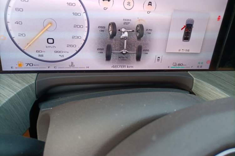 Used Tank 500 New Energy 2024 Hi4-T Odometer Close Up
