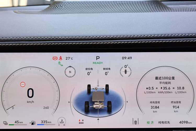 Used Tank 500 New Energy 2025 Hi4-Z Odometer Close Up