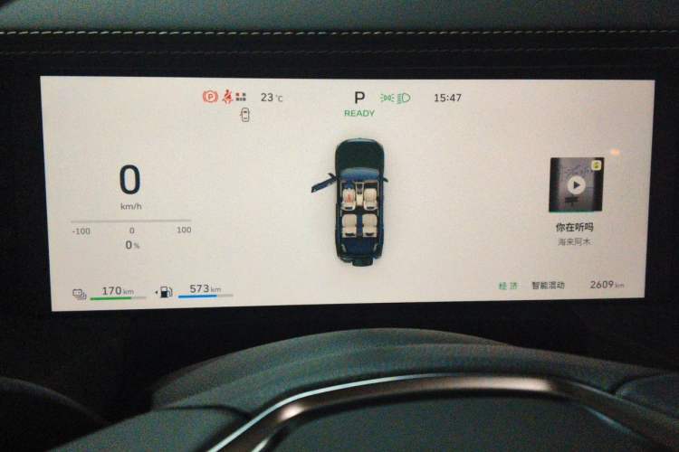 Used Tank 500 New Energy 2026 Model—Hi4-Z Smart Enjoyment Version Instrument Cluster