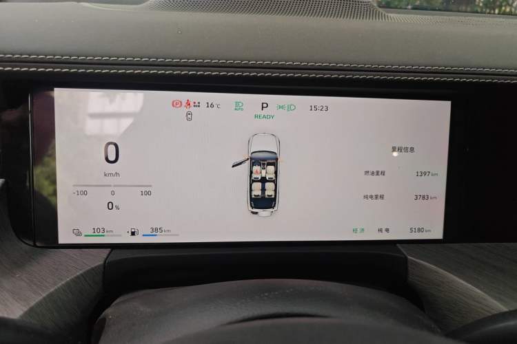 Used Tank 500 New Energy 2026 Model—Hi4-Z Smart Enjoyment Version Instrument Cluster