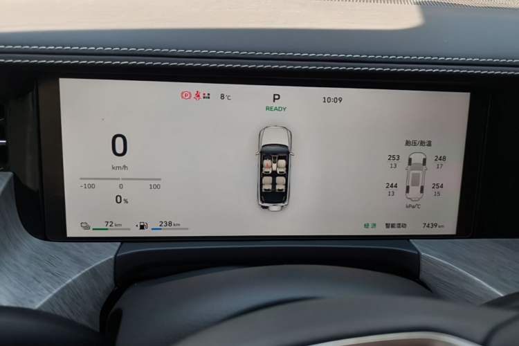 Used Tank 500 New Energy 2026 Model—Hi4-Z Smart Enjoyment Version Instrument Cluster
